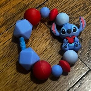 New Red and Blue Disney Stitch Beaded Tumbler Stanley cup charm Bracelet